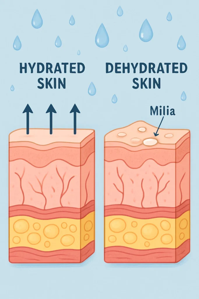 The importance of hydration and milia production Swadlincote
