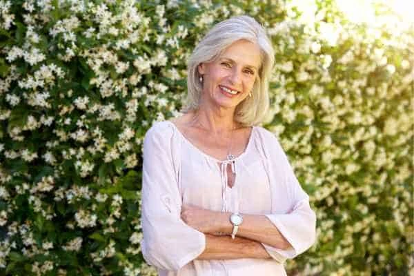 Older woman happy with urinary incontinence treatment Swadlincote
