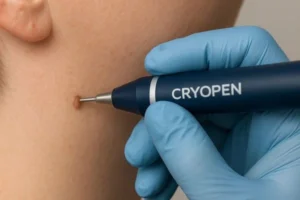 Person receiving skin tag removal Swadlincote