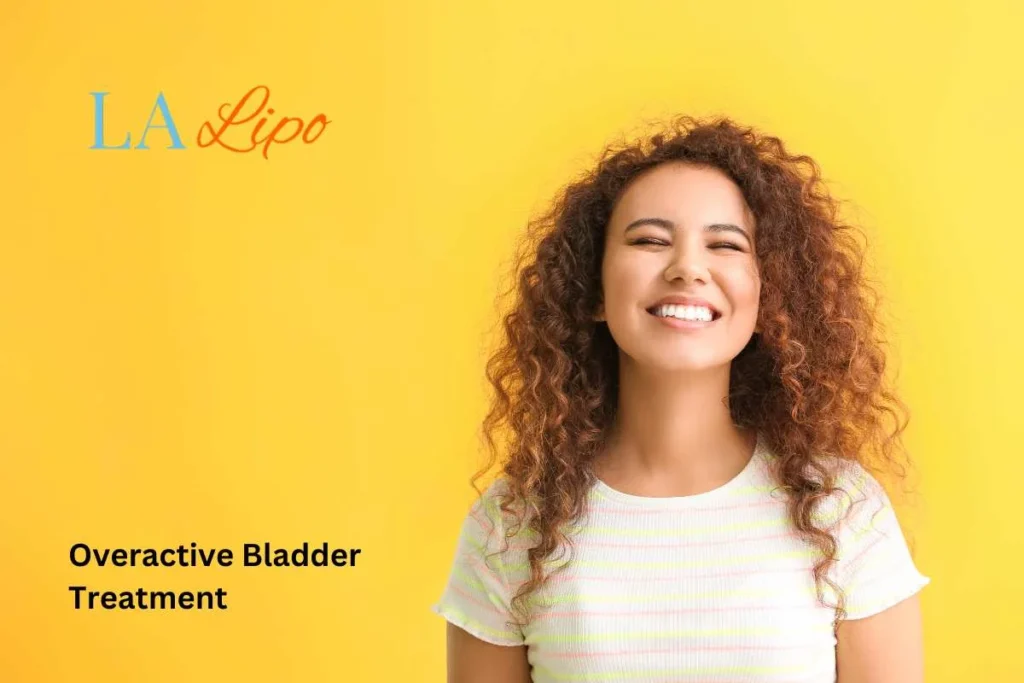 woman smiling about overactive bladder treatment Swadlincote solutions